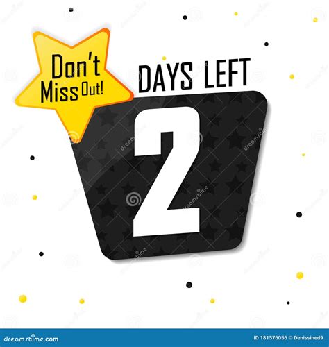 Days Left Countdown Tag Banner Design Template Don T Miss Out