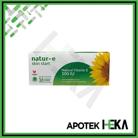 Natur E Skin Start Natural Vitamin E Iu Isi Kapsul Lazada