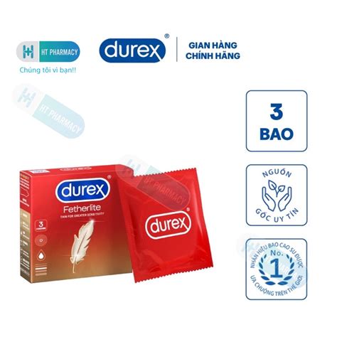 Bao Cao Su Durex Fetherlite Ultima Bao H P Ch Nh H Ng Shopee