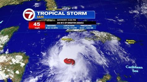 Tropical Storm Ian Strengthens In The Caribbean And Tracks Toward