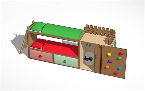 3d Design Bunk Bed Tinkercad