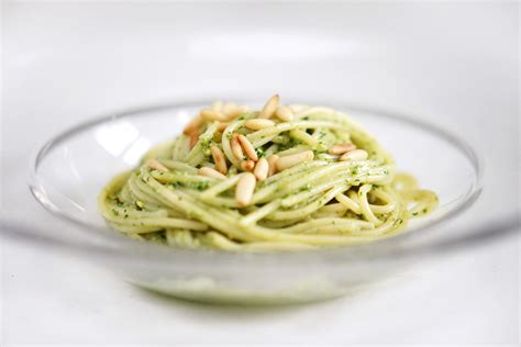 Spaghetti Mit Pesto Alla Genovese [basilikumpesto] Berliner Küche