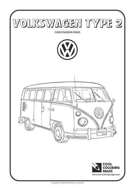 Coloring Pages Vw Beetle Herbie Volkswagen Colouring Drawing Loaded