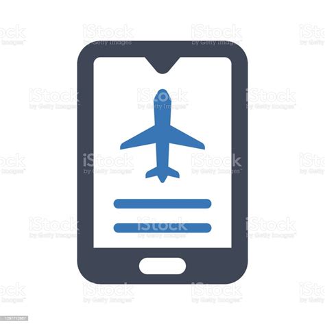 Online Flight Booking Icon Stock Illustration Download Image Now