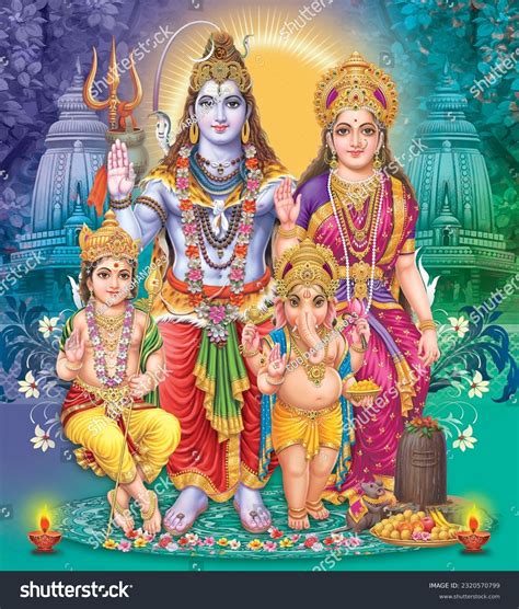 Lord Shiva Parivar: Over 2 Royalty-Free Licensable Stock Illustrations ...