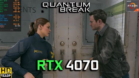 Quantum Break Ultra Settings 1440p RTX 4070 Laptop 140W YouTube