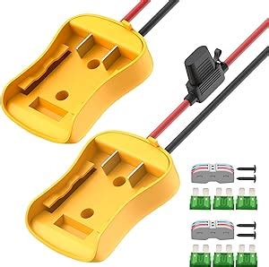 Amazon RVBOATPAT 2PCS 20V Battery Adapter For Dewalt Power Wheel