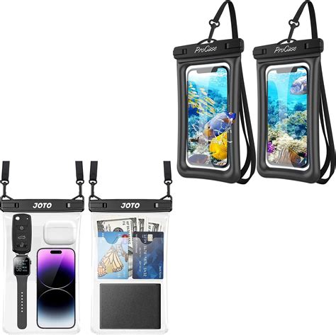 Procase Floating Waterproof Phone Pouch Waterproof Phone Case Bundle With 2 Pack