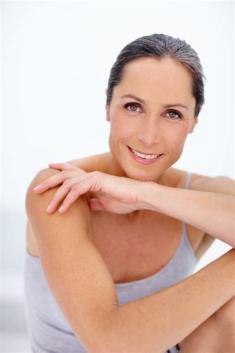 Beautiful Mature Business Woman Relaxing Beautiful Mature Business