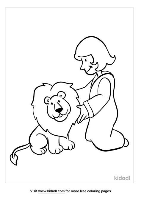 Free Daniel And The Lions Den Coloring Page Coloring Page Printables