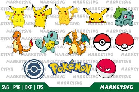 Pokemon Pikachu SVG Bundle - Gravectory