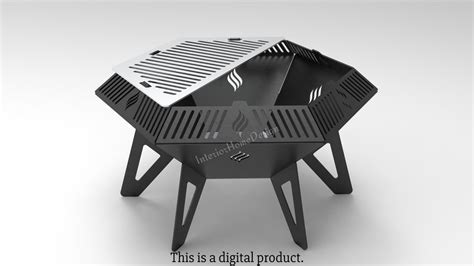 Hexagon Fire Pit Dxf, Dxf Files for Plasma,fire Pit Portable,barbecue ...
