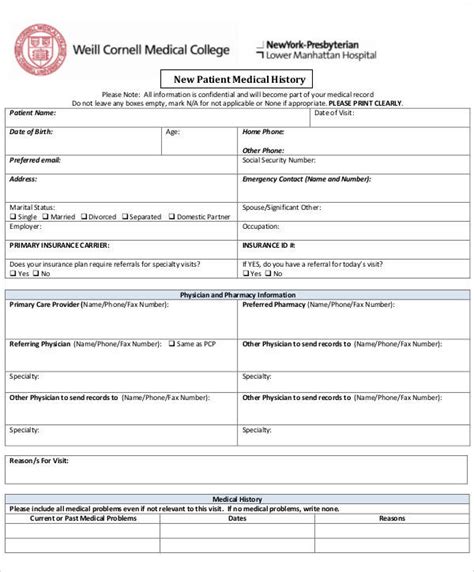 Patient File Template