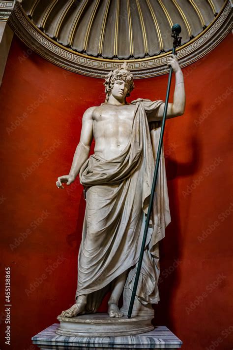 Colossal Statue Of Antinous As Dionysos Osiris At Museo Pio Clementino