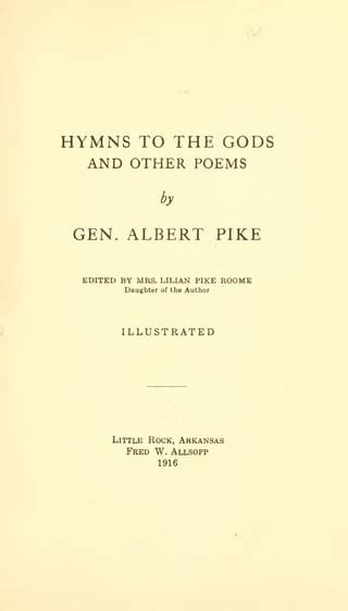 Hymns To The Gods And Other Poems Albert Pike Pdf