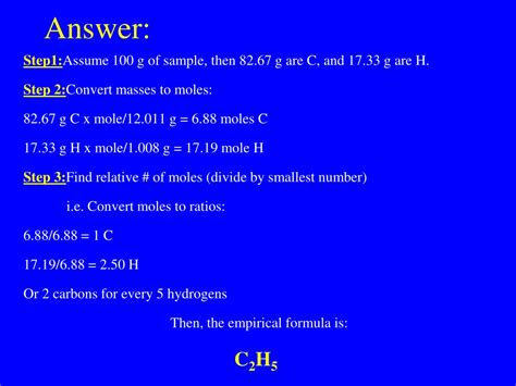 Ppt Empirical Formula Powerpoint Presentation Free Download Id 4697506