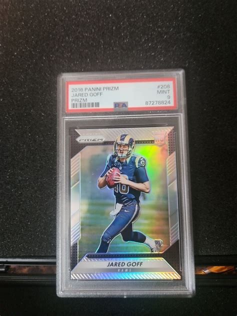 Panini Prizm Jared Goff Rookie Rc Silver Psa Mint Lions Ebay