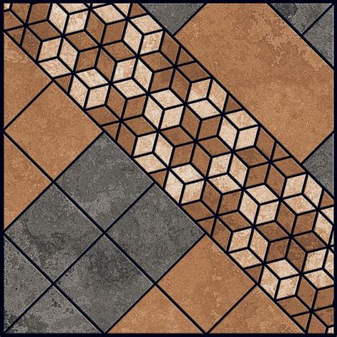 Rangoli Mason Choco 400x400 Mm Textured Finish Johnson Endura Vitrified