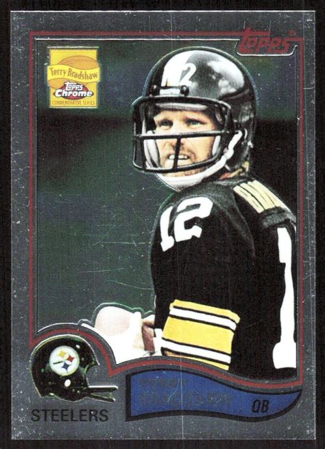 B Topps Chrome Terry Bradshaw Reprints Terry Bradshaw