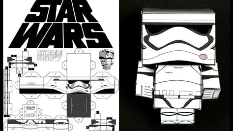 Como Hacer Cubecraft O Papercraft Stormtrooper De Star Wars Youtube