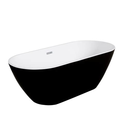 Kinwell In Acrylic Flatbottom Freestanding Bathtub Non Whirlpool