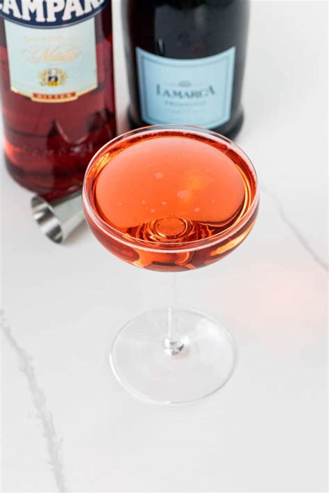 Campari Prosecco Cocktail (Mom's Italian Soda) - Umami Girl