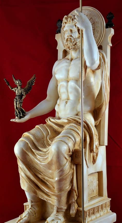 Zeus The Greatest Sculpture Statue Greek Big Size Patina Etsy