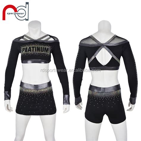 Custom Sublimation Cheer Practice Top And Shorts Set Girls Outfit Dance