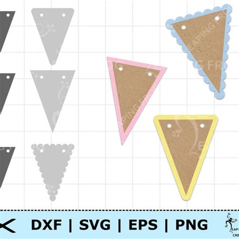 Bunting Banner Svg Cricut Cut Files Silhouette Flags Svg Etsy