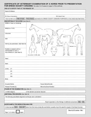 Fillable Online Extended Equine Certificate Of Veterinary Inspection