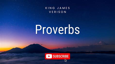 Kjv Audio Bible With Text Proverbs Youtube