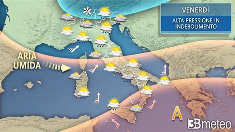 Meteo Italia VENERDI Segnali Di CAMBIAMENTO E PRIME PIOGGE In Arrivo