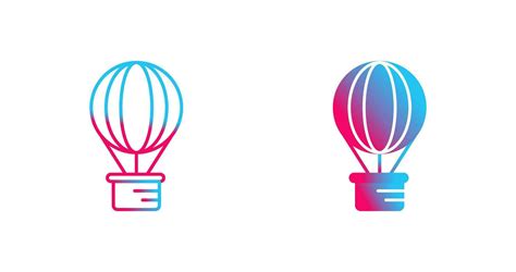Hot Air Balloon Vector Icon 24894473 Vector Art At Vecteezy