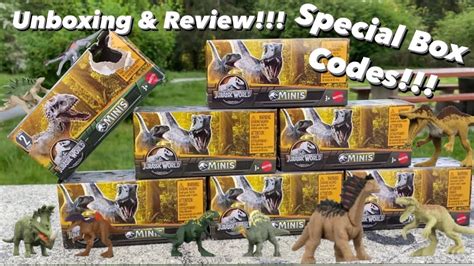 New Jurassic World Dino Trackers Minis Wave Codes Unboxing