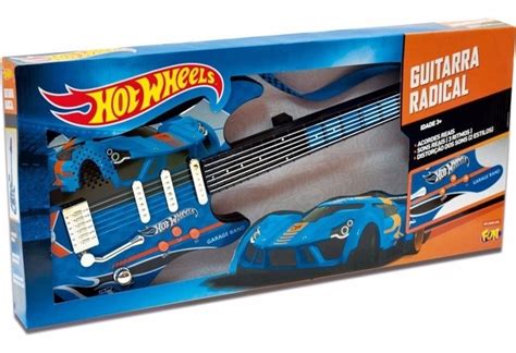 Guitarra Radical Infantil Luxo Hot Wheels Pronta Entrega Mercado Livre