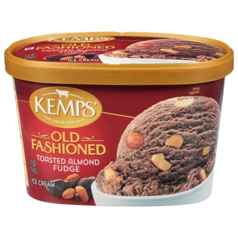 Kemps Old Fashioned Toasted Almond Fudge Ice Cream Tub Oz Kroger