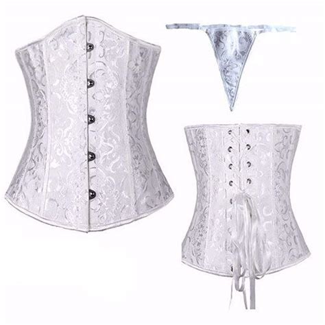 Buy Zzebra White Black White Underbust Corset Sexy Women Body Shaper