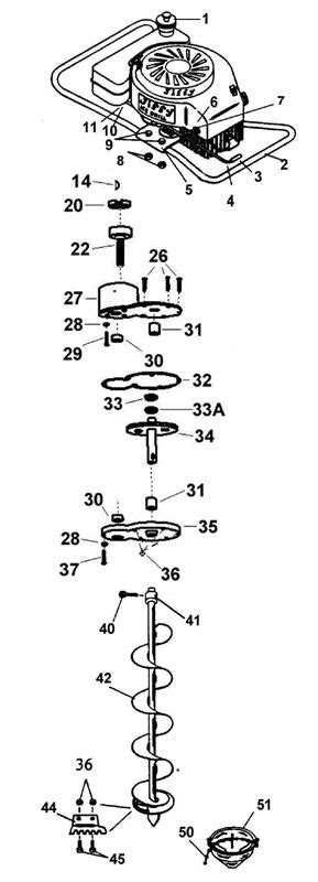 Jiffy Model 31 Carb Parts Diagram Jiffy Ice Auger Carburetor