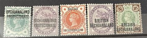 Colonial Britain Bechuanaland Qv 1888 1897 Mint Hinged Collection For