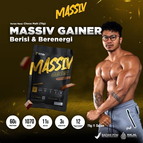 Jual FITlife Massiv Gainer Sachet MPro Upgraded Shopee Indonesia