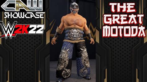 WWE 2K22 ORIGINAL CAW SHOWCASE THE GREAT MOTODA RETURNS YouTube