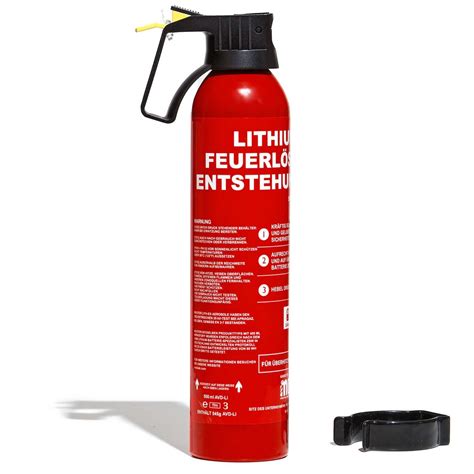 Effektiver Lithium Akku Feuerlöscher mit 500ml AVD Löschmittel