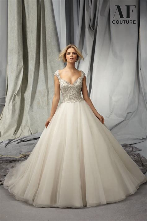 Angelina Faccenda By Mori Lee Wedding Dress Ballgown With Heavily