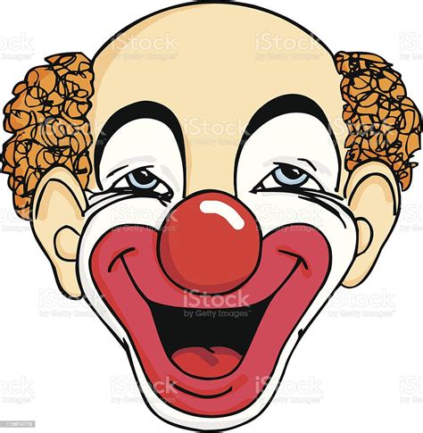 Happy Clown Face Stock Illustration Download Image Now Clown Circus Color Image Istock