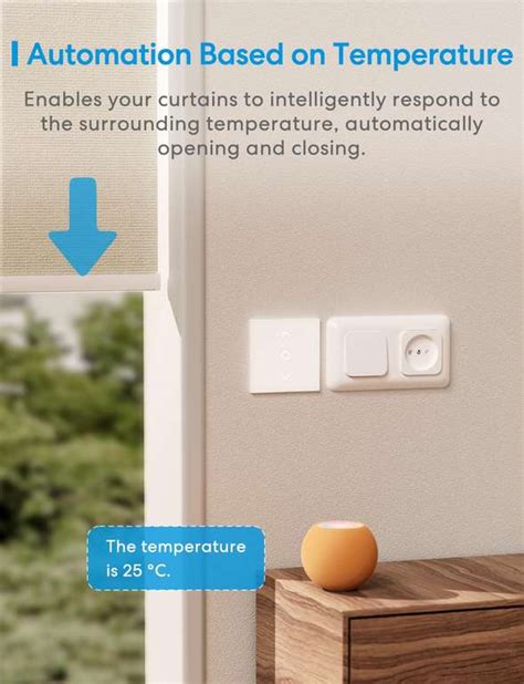 Interrupteur Volet Roulant Meross Compatible Homekit Alexa Google