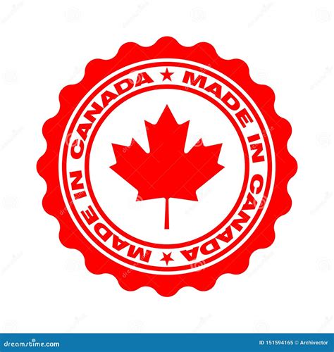 Stamp With Text Made In Canada Stock Vector Illustration Of Emblem