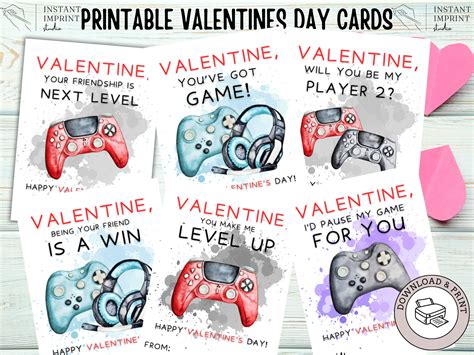 Gamer Valentine Cards For Kids Kids Valentine Cards Gamer Valentine