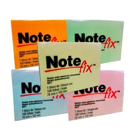 Bloco De Notas Adesivas Mmx Mm Folhas Notefix Shopee Brasil