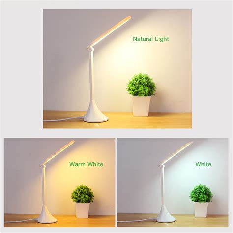 Led Touch Table Lamp Foldable Usb Powered Dimming Desk Lamp Led Eye