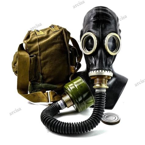 Soviet Russian Gas Mask Gp 5 With Hose Grey Rubber Nato Filter Cf F3 Nbc 40mm Ebay